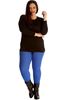 Picture of STRETCH ELASTICATED JEGGINGS ROYAL BLUE